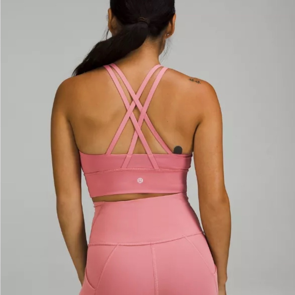 Lululemon Athletica Pink Cross-Back Sports Bra